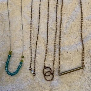 4 sets of necklaces